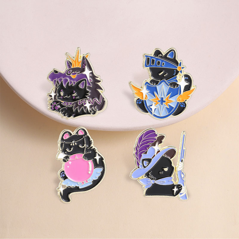 Board Game Werewolf - Werewolf Game Black Cat Enamel Pins