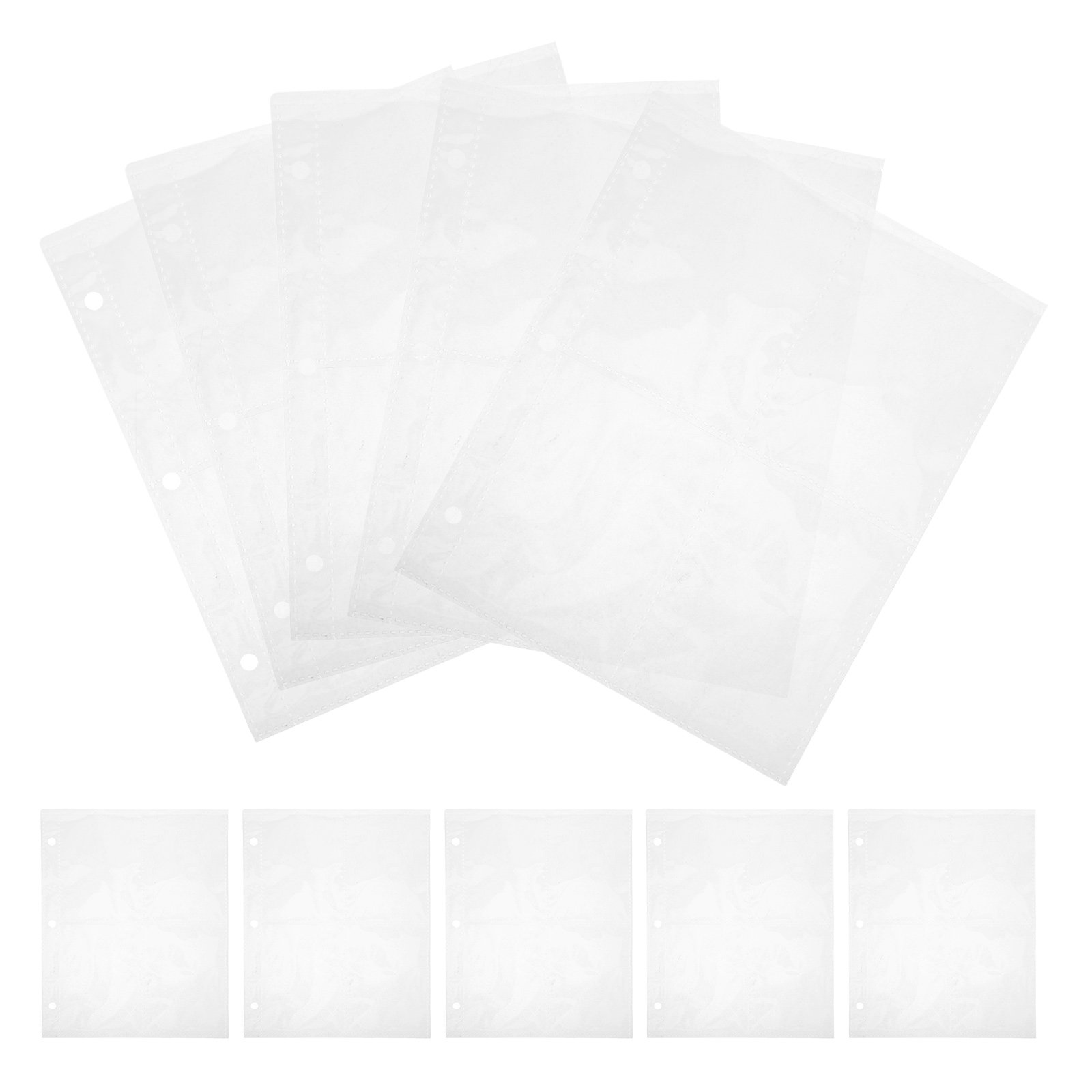 Card Sleeves Protector - 10Pcs Card Binder Refill Inner Pages