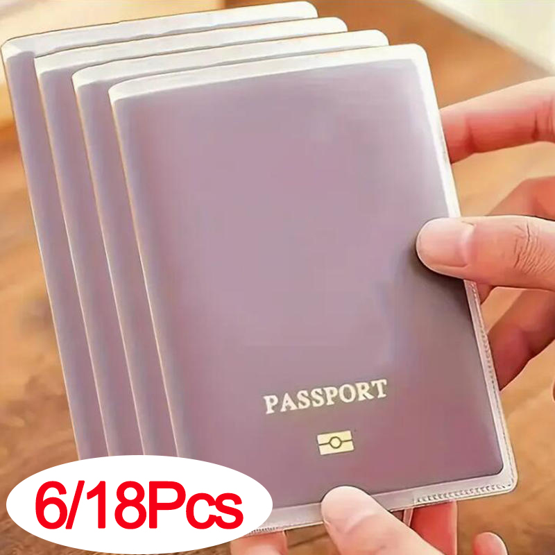 Card Sleeves Protector - 6/18pcs Passport Cover Bag Travel Passport