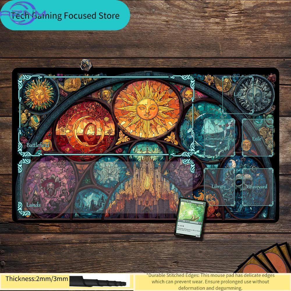 Magic The Gathering Stained Gl - Play Mat Neoprene recension och pris