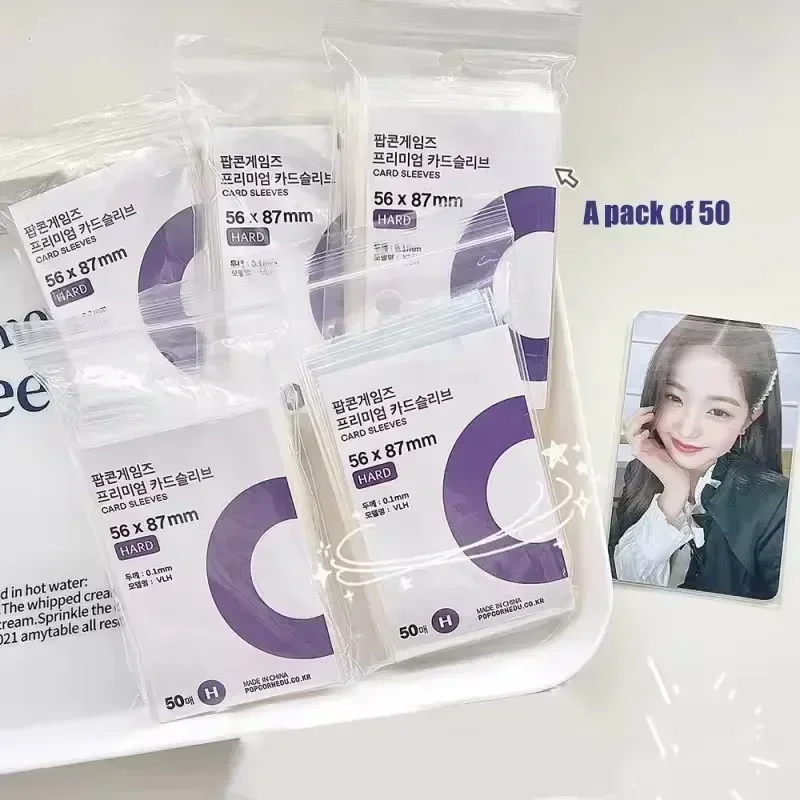 500-1PCS HD Transparent Kpop I - Card Sleeves Protector recension och pris
