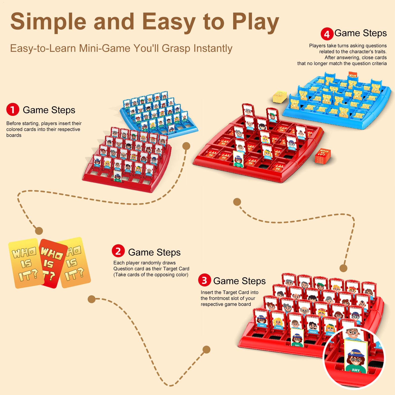 1pc Guesses Who I Am Board Gam - Board Game Guess Who recension och pris
