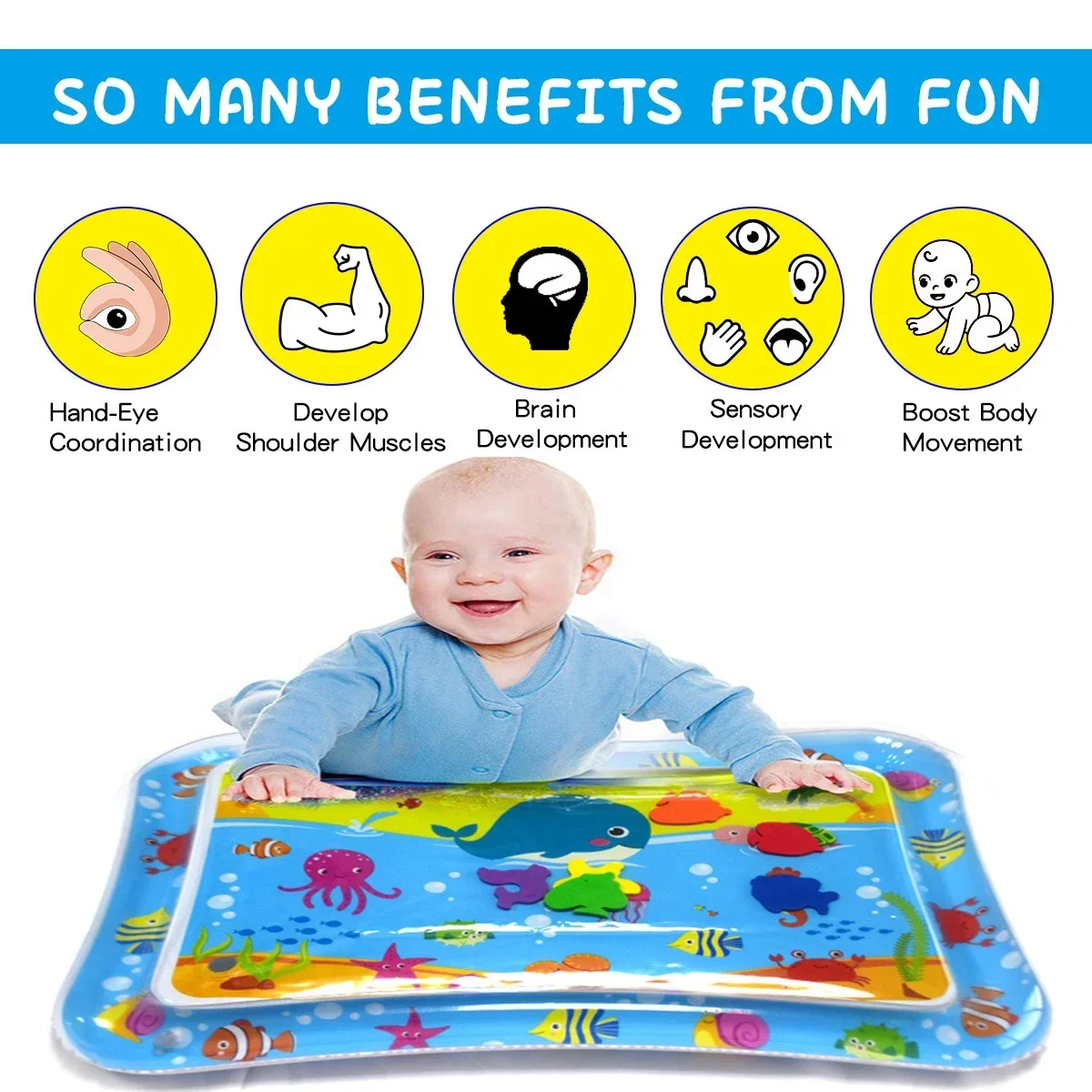 Summer Inflatable Water Mat PV - Play Mat Neoprene recension och pris