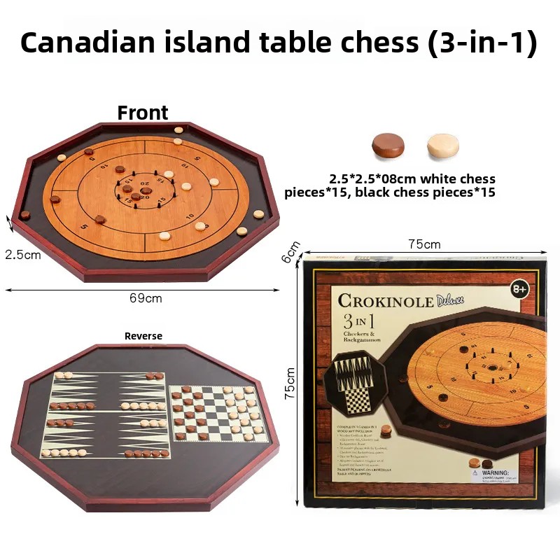Solid Wood Crokinole Board - W - Board Game Zenith recension och pris