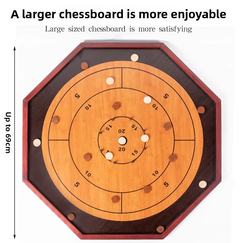 Solid Wood Crokinole Board - W - Board Game Zenith recension och pris