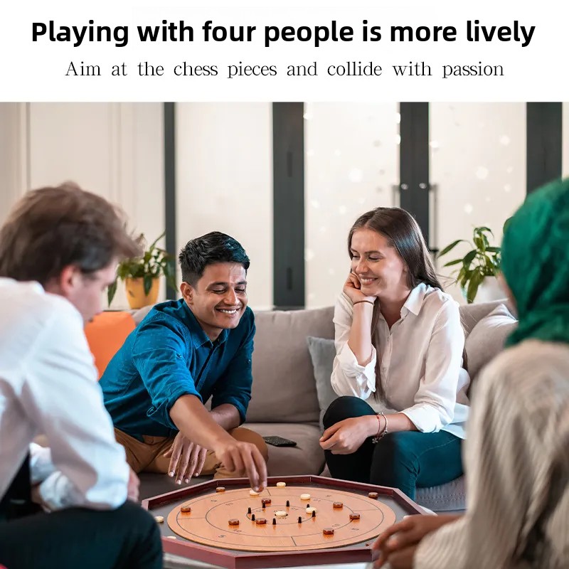 Solid Wood Crokinole Board - W - Board Game Zenith recension och pris