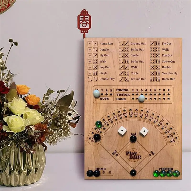 Baseball Dice Board Game Woode - Board Game Cafe recension och pris