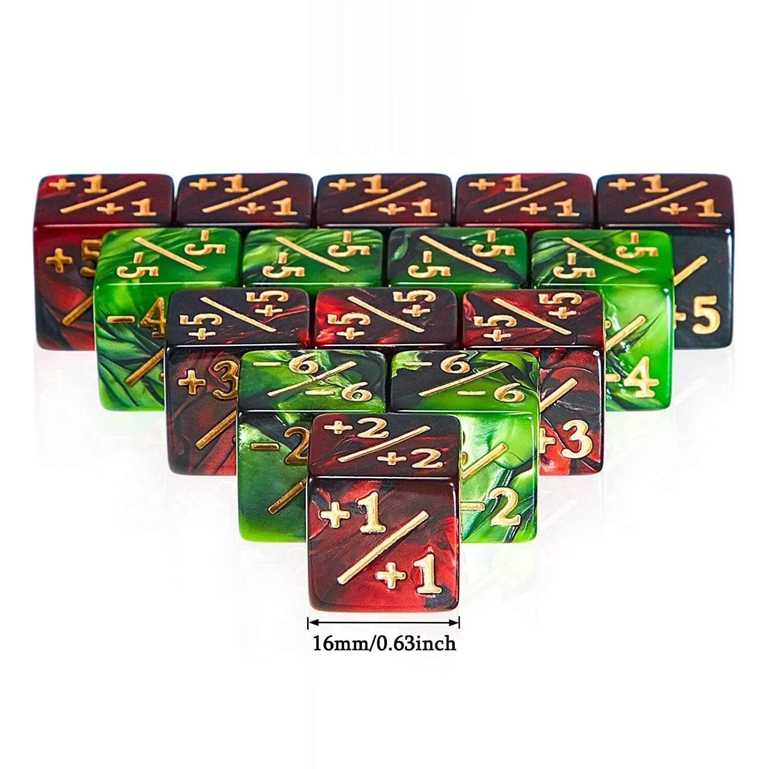 New 10Pcs 16mm 6 Side Dice Cou - Game Token Counter recension och pris