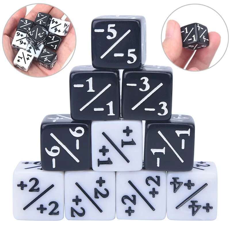 New 10Pcs 16mm 6 Side Dice Cou - Game Token Counter recension och pris