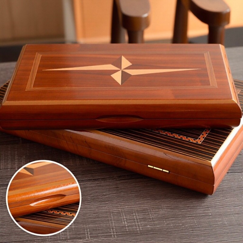 Solid Wood Backgammon 11-19 In - Board Game Zenith recension och pris