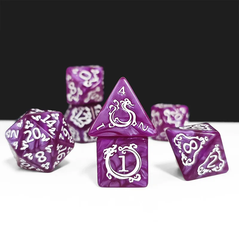 7Pcs Set DND Dice Dragon Patte - Board Game Dungeons And Dragons recension och pris