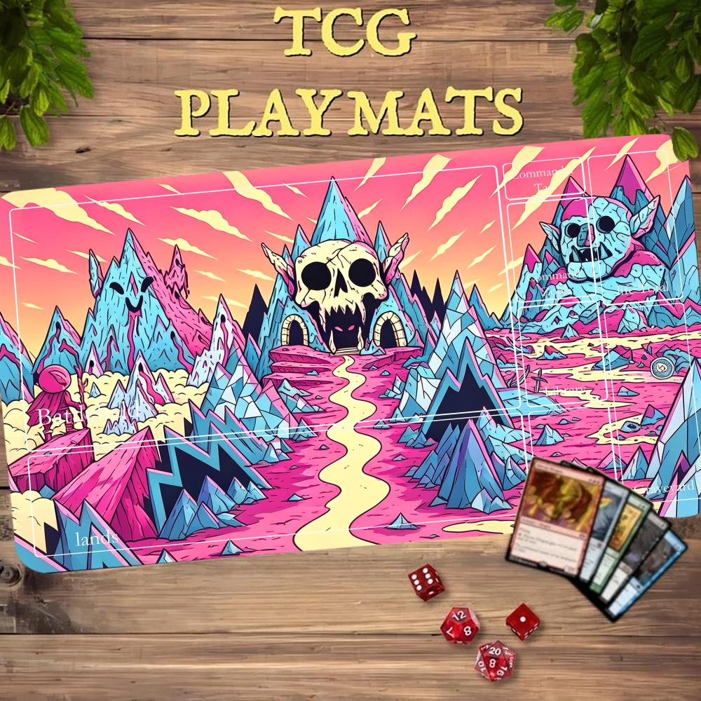 Cartoon Pink Skull Mountain TC - Play Mat Neoprene recension och pris