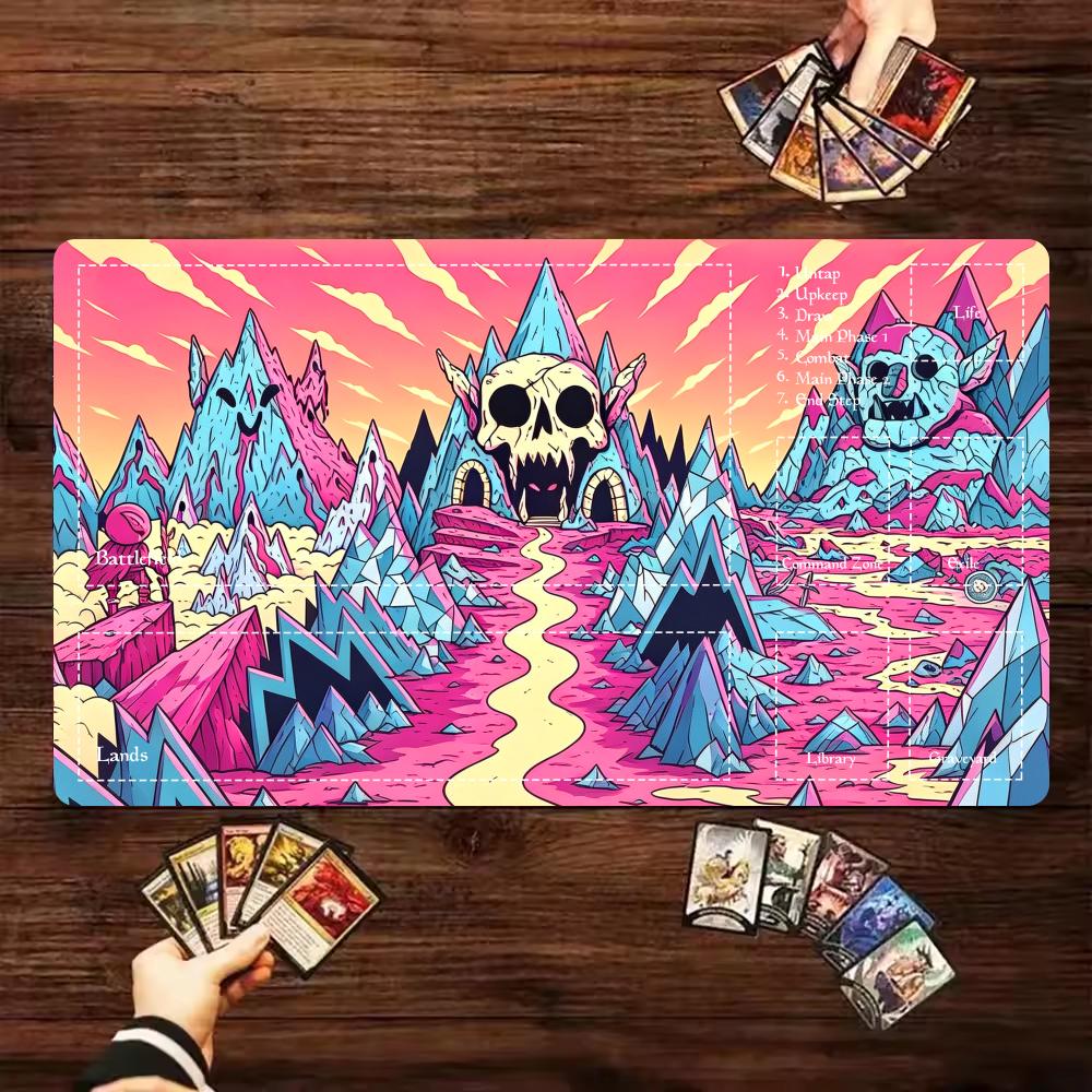 Cartoon Pink Skull Mountain TC - Play Mat Neoprene recension och pris