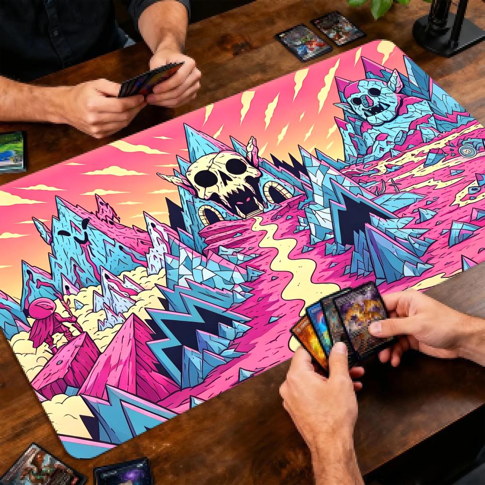 Cartoon Pink Skull Mountain TC - Play Mat Neoprene recension och pris