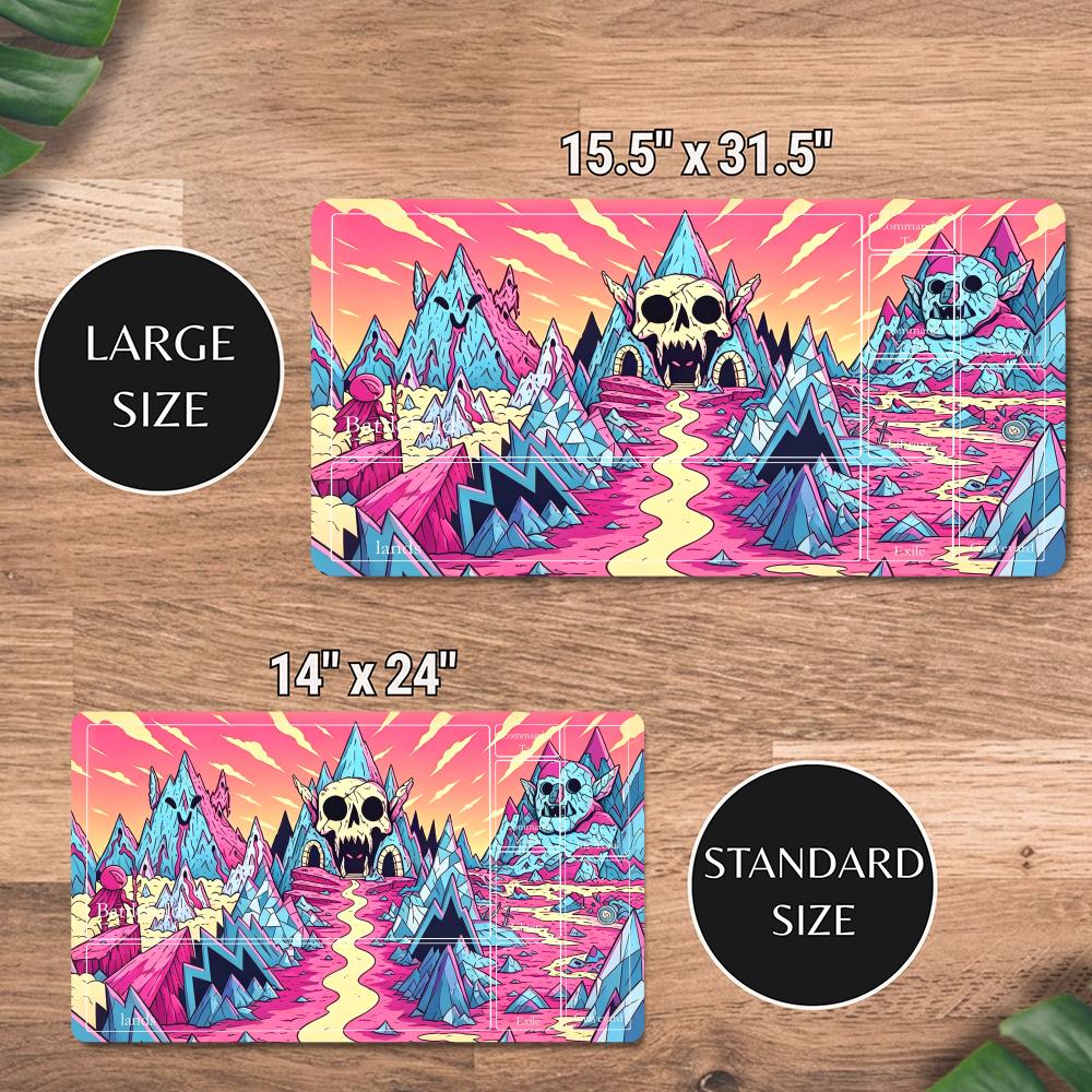 Cartoon Pink Skull Mountain TC - Play Mat Neoprene recension och pris