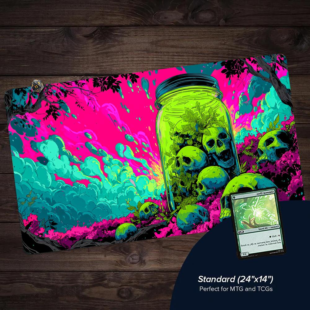 Neon Jungle and Skull Bottles  - Play Mat Neoprene recension och pris