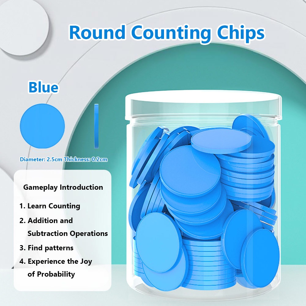 100pcs Plastic Counting Chips  - Board Game Zenith recension och pris