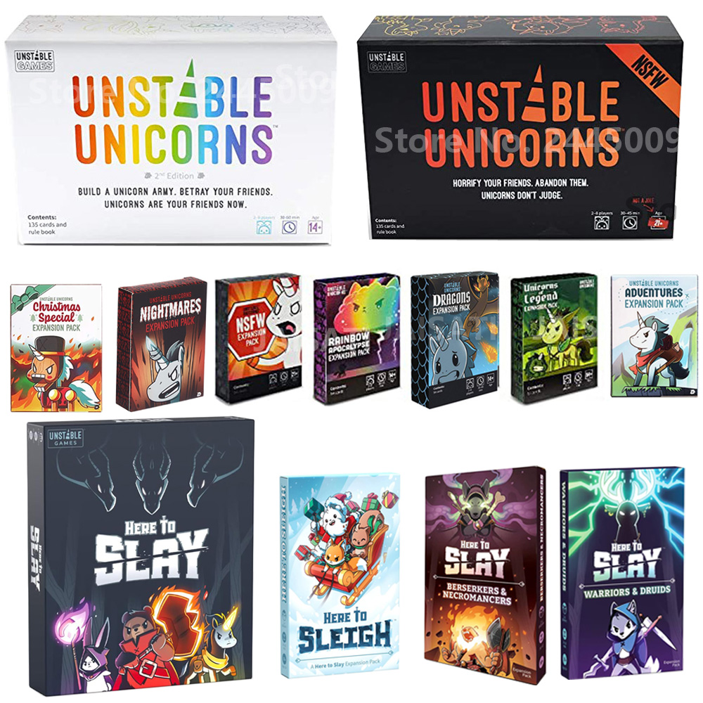 Unicorns card game Christmas S - Board Game Zombicide recension och pris