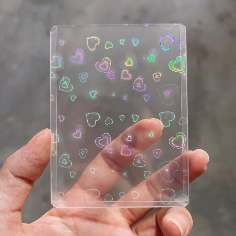 10Pcs Holographic Laser Clear  - Card Sleeves Protector recension och pris