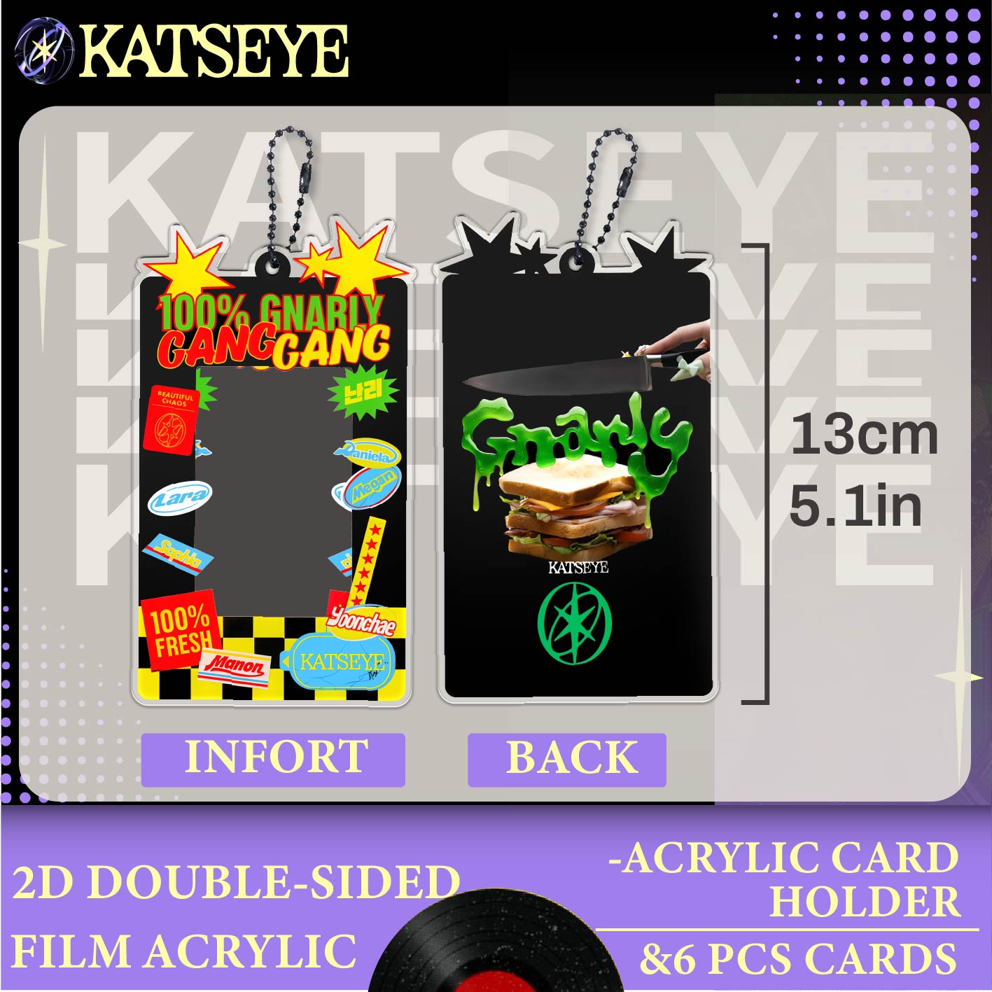 KATSEYE Set，Acrylic Photocard  - Card Sleeves Protector recension och pris