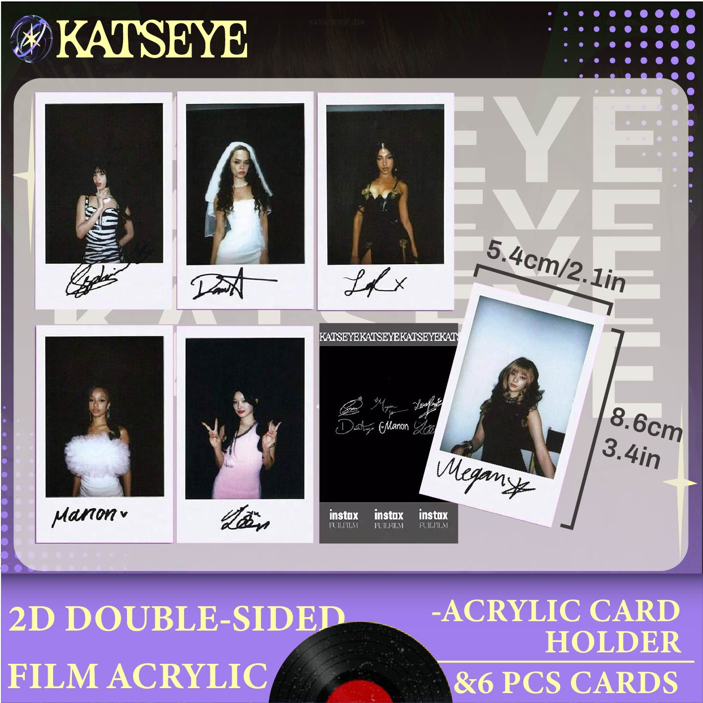 KATSEYE Set，Acrylic Photocard  - Card Sleeves Protector recension och pris