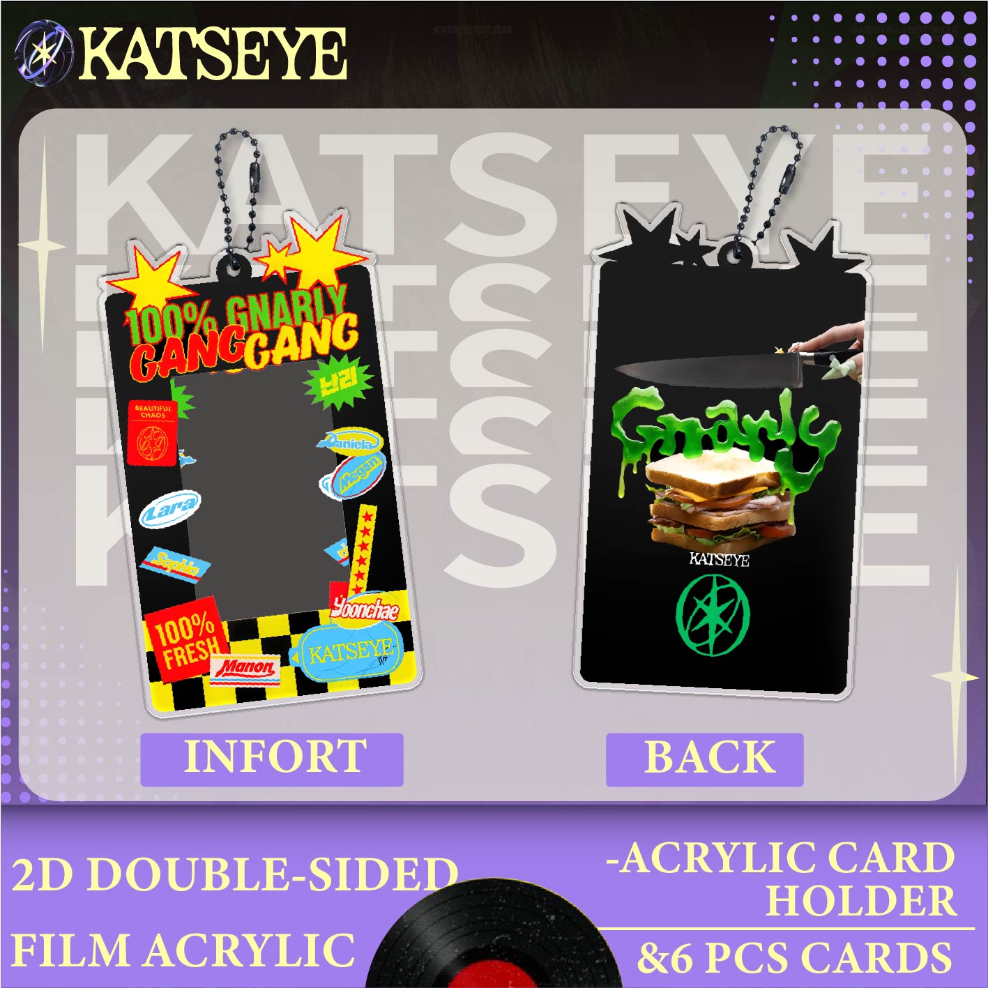 KATSEYE Set，Acrylic Photocard  - Card Sleeves Protector recension och pris