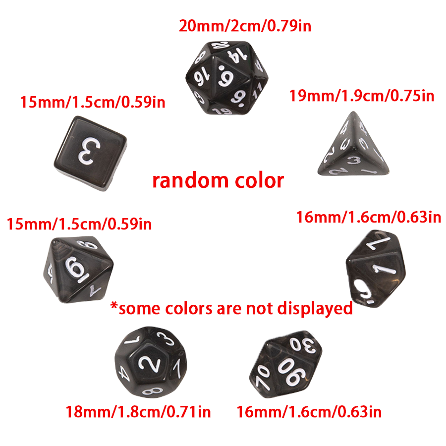 5Sets Polyhedral Dice Kit, wit - Board Game Dungeons And Dragons recension och pris