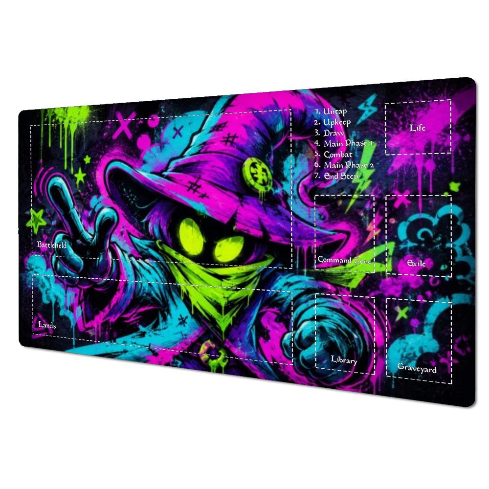 Neon Splash Graffiti Punk Wiza - Play Mat Neoprene recension och pris