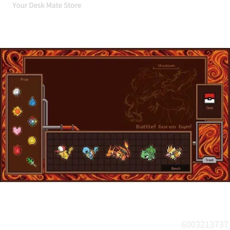 Pixel Style Grass Type TCG Pla - Play Mat Neoprene recension och pris