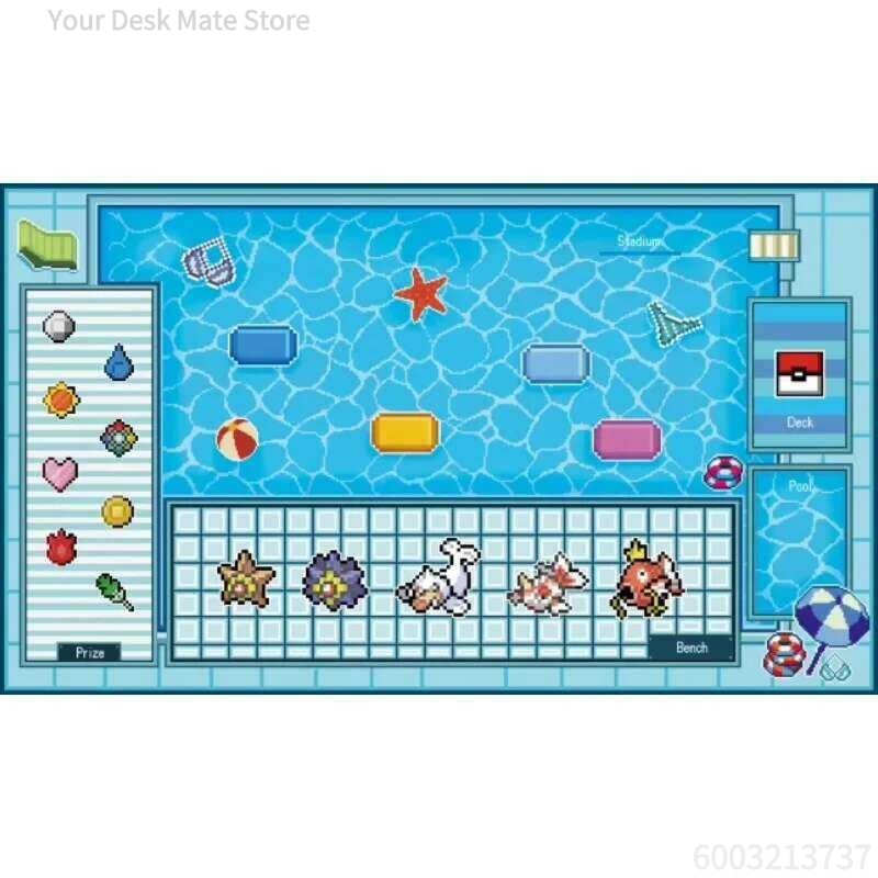 Pixel Style Grass Type TCG Pla - Play Mat Neoprene recension och pris