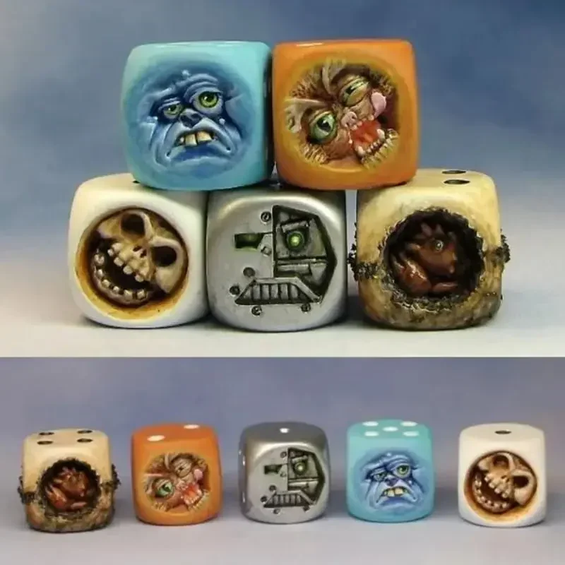 Resin Monster Face Dice Set Ha - Board Game Dungeons And Dragons recension och pris