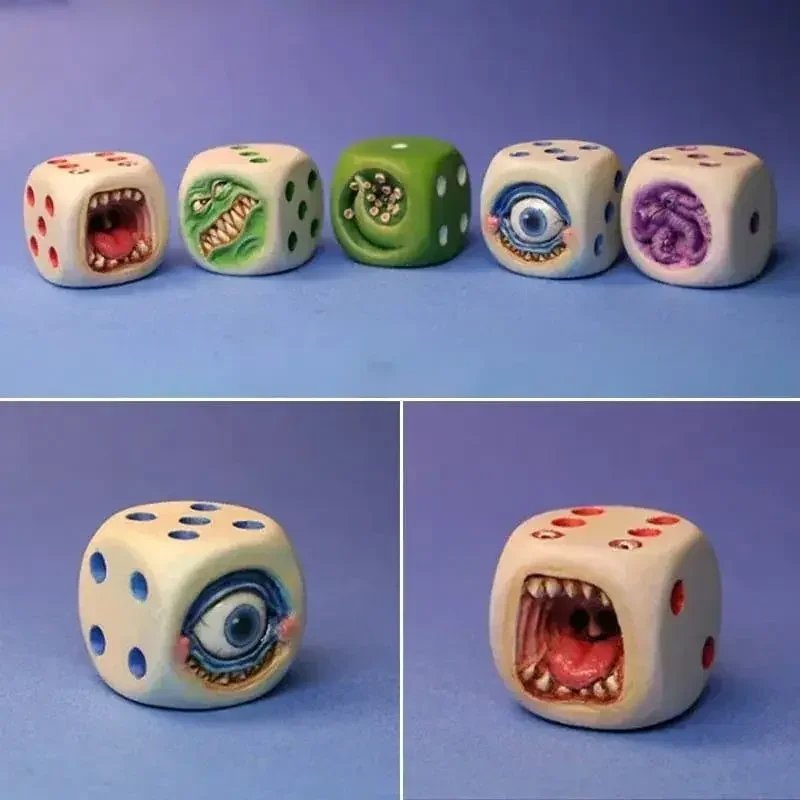 Resin Monster Face Dice Set Ha - Board Game Dungeons And Dragons recension och pris