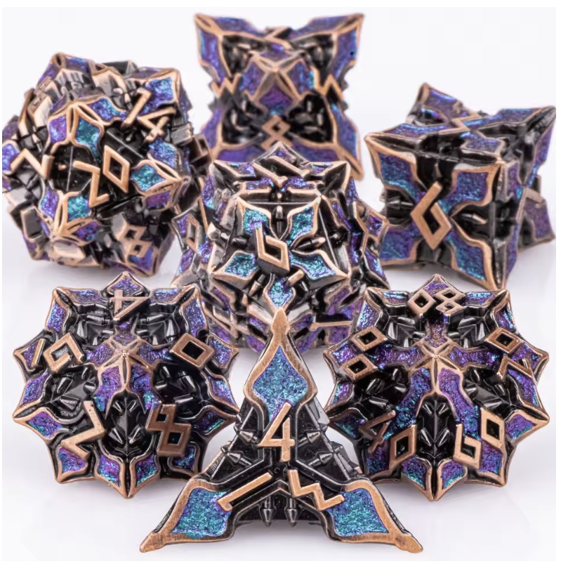 7pcs DND Metal Dice Set MTR Po - Board Game Dungeons And Dragons recension och pris