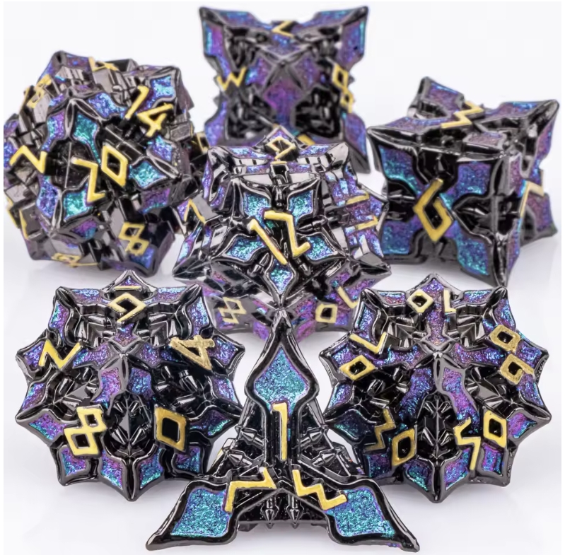 7pcs DND Metal Dice Set MTR Po - Board Game Dungeons And Dragons recension och pris