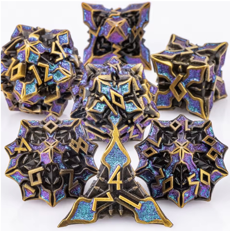 7pcs DND Metal Dice Set MTR Po - Board Game Dungeons And Dragons recension och pris