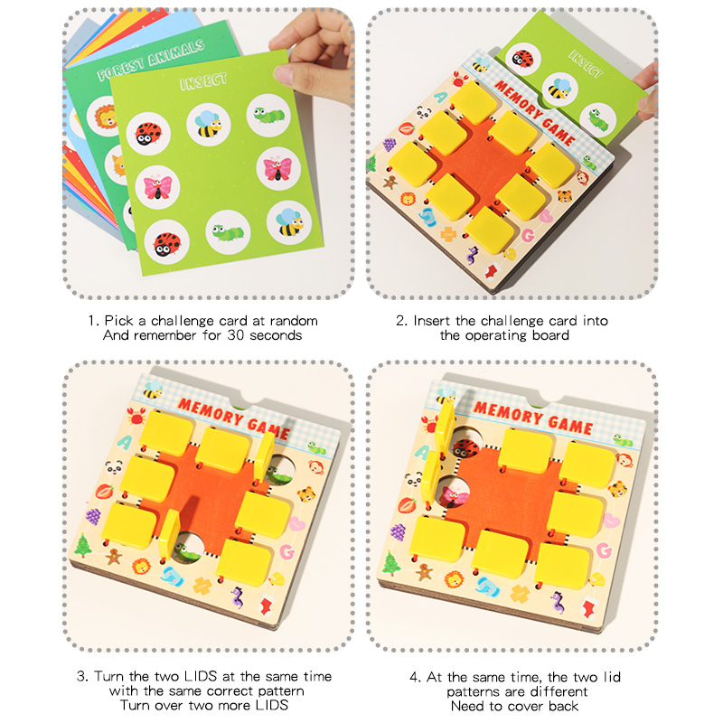 Wooden Memory Chess Toy For Ch - Board Game Of Life recension och pris