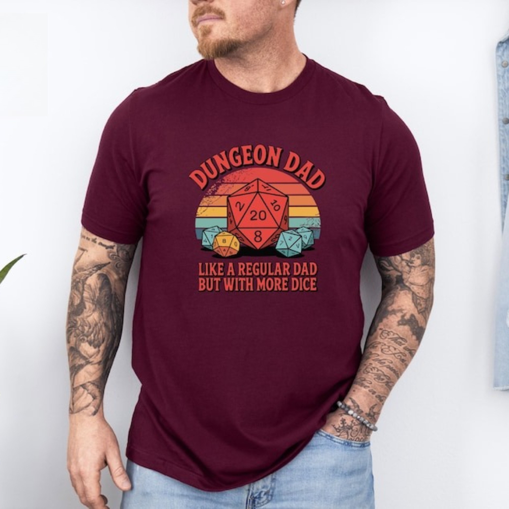 Dungeon Dad Shirt Funny Dungeo - Board Game Dungeons And Dragons recension och pris